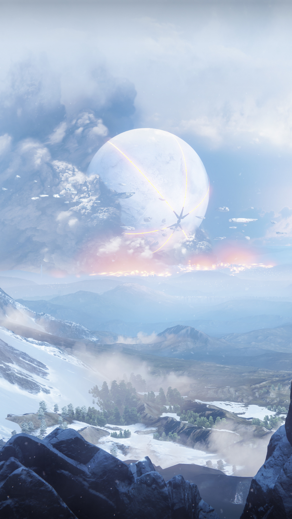 今日份壁纸—冷色系纯净壁纸