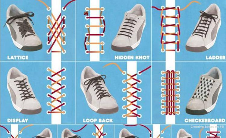 男运动鞋鞋带系法图解图片
