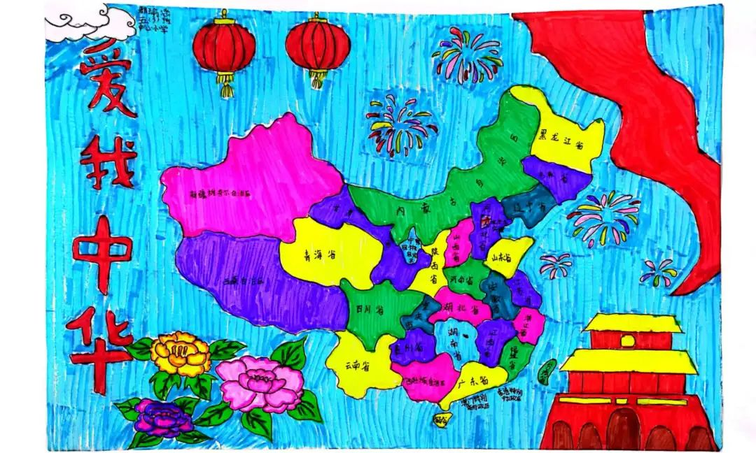 广水市众多手绘地图作品欣赏
