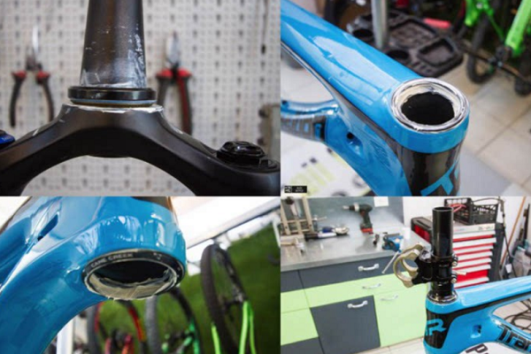 自行车前叉碗组安装