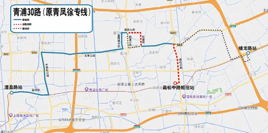 从6月30日起,上海青浦拟新辟调整8条公交线路