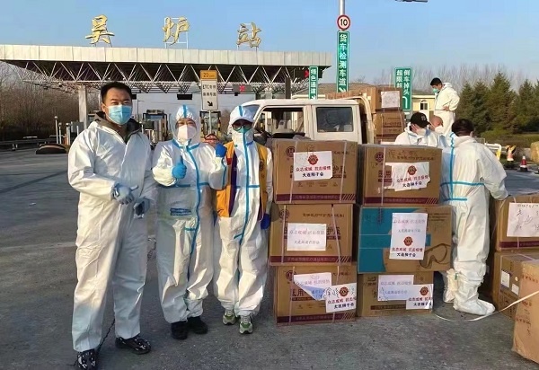 大连狮子会筹集150万元防疫物资送到庄河防疫一线
