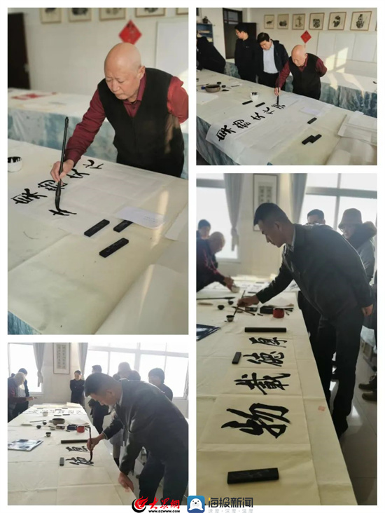 安丘雹泉学校开展"书法进校园 翰墨润心田"活动