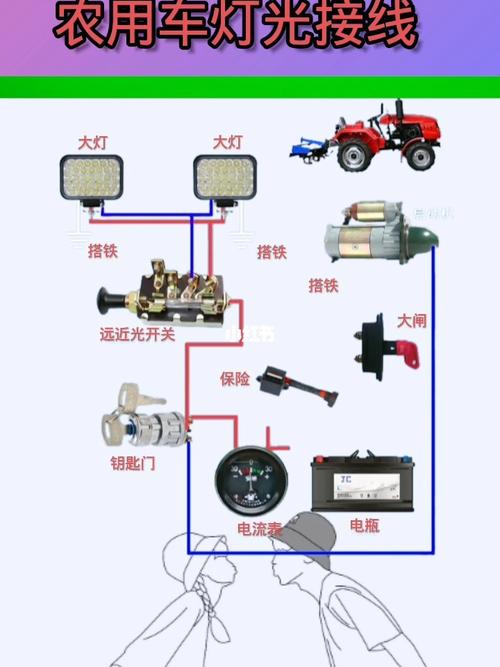 农用车二档开关接线图图片