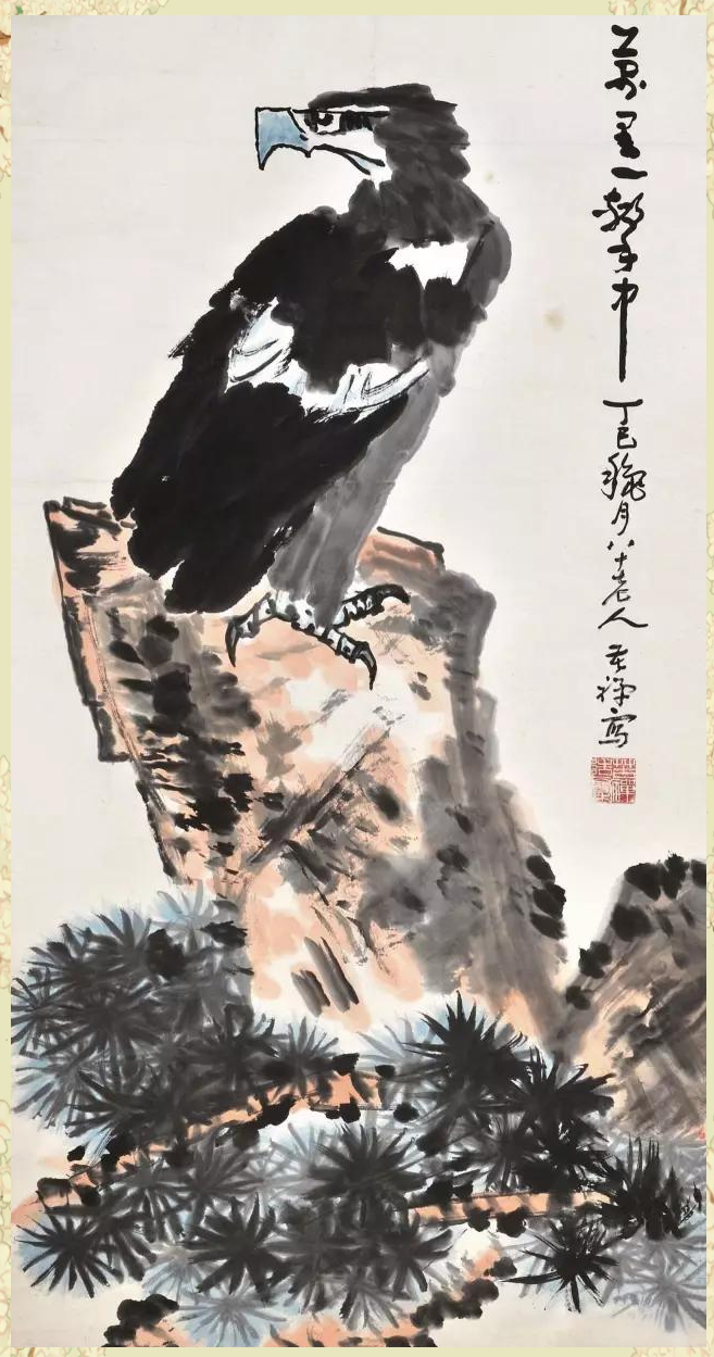 李苦禅的鹰画作品欣赏