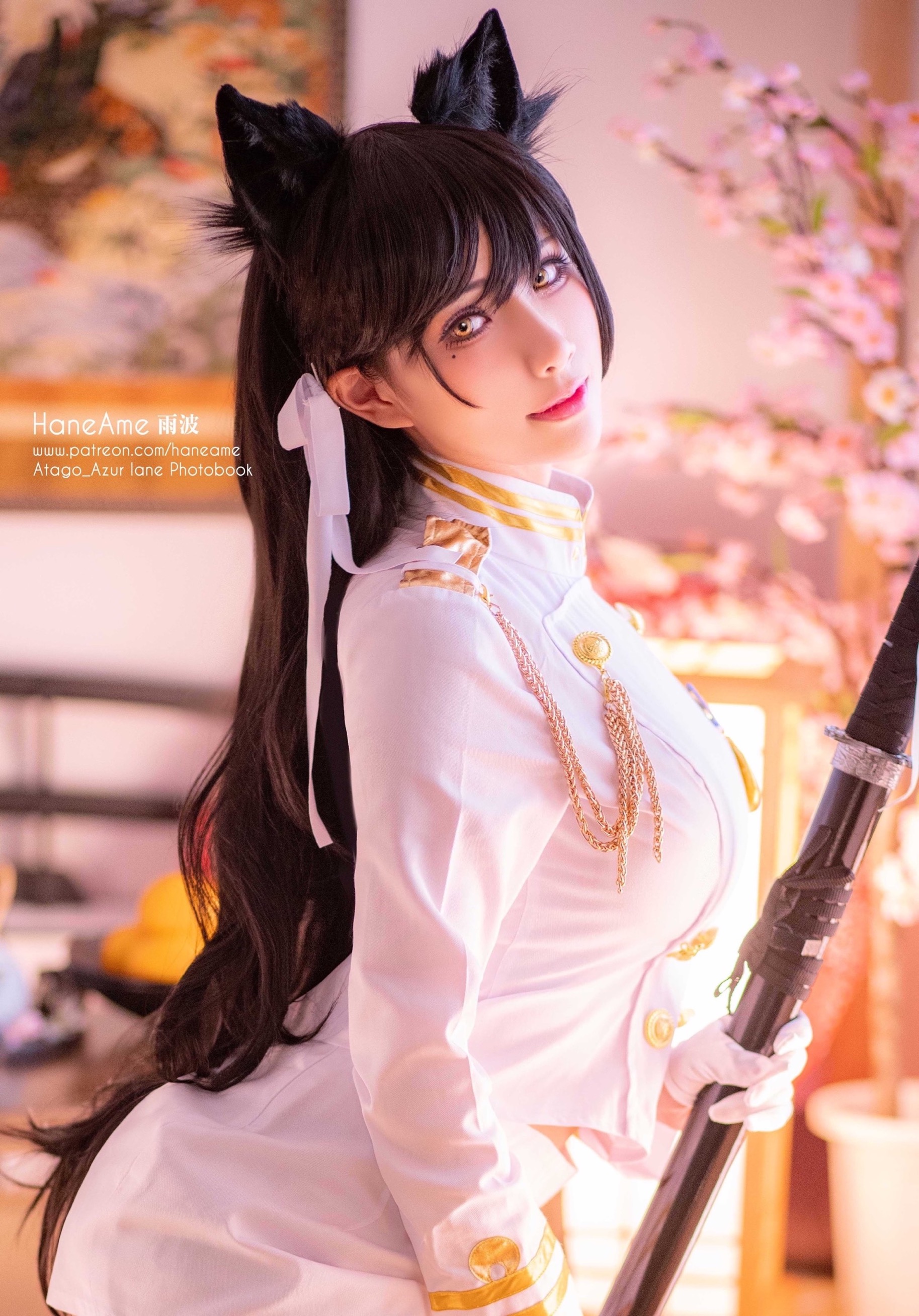 二次元cos:碧蓝航线·爱宕·军装丨雨波haneame