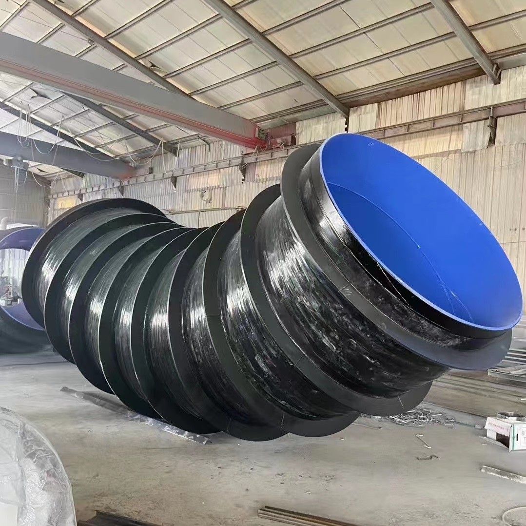 内环氧树脂涂塑外3pe防腐弯头内外环氧粉末涂塑三通