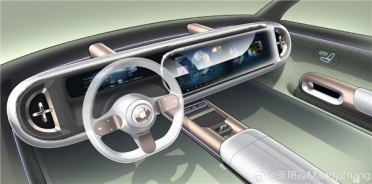 双联大屏上车！smart精灵 5内饰预告图曝光：科幻风打造