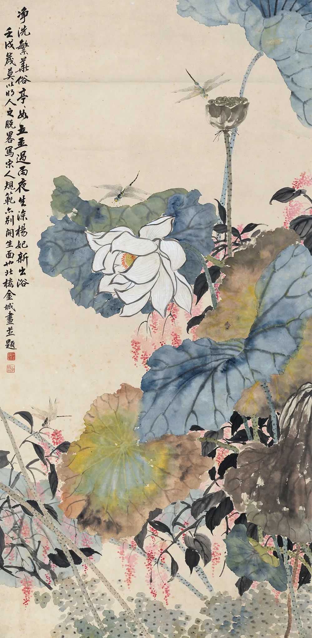 画家金城笔下的花鸟画