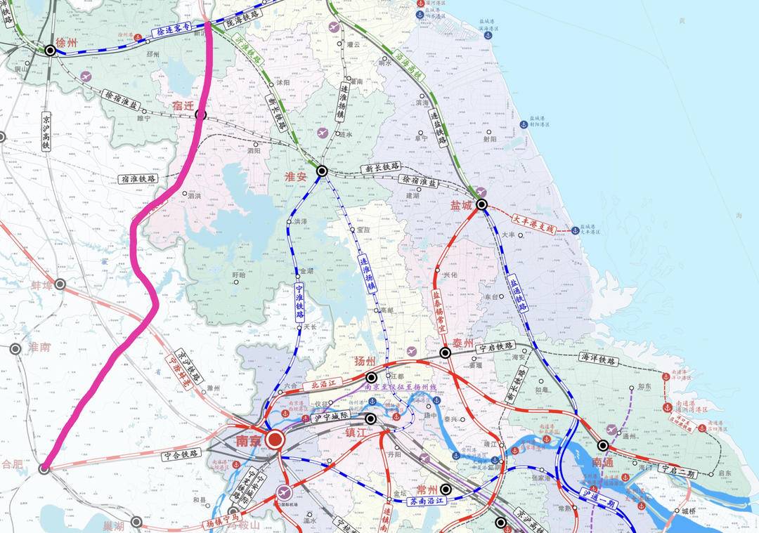 时速350公里合新高铁宿迁至泗县段环评公示,将设泗洪北站