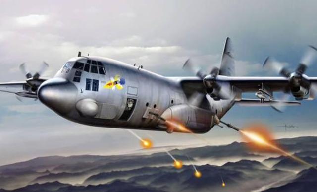 制空权方的神器:ac130空中炮艇