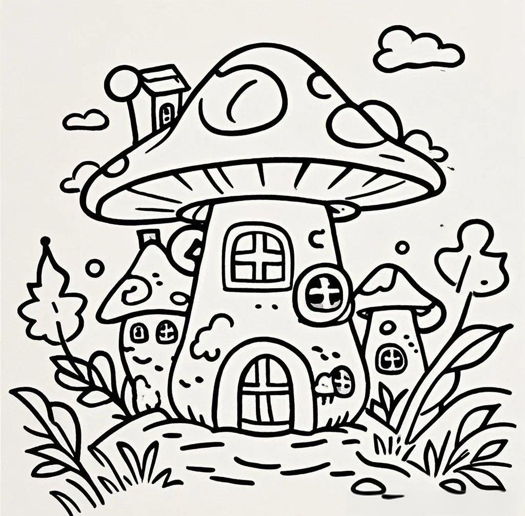 蘑菇主题创意绘画精选素材与心得分享