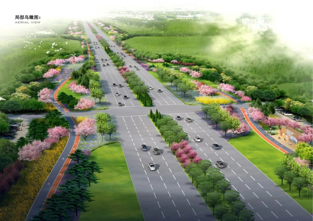 陌上花开,绘绿城——保定市东三环绿化建设项目