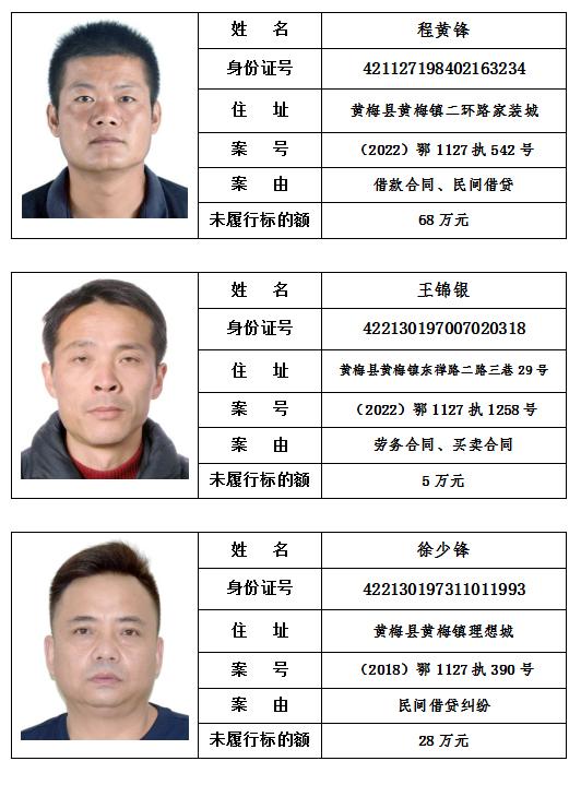 老赖名单 照片曝光图片