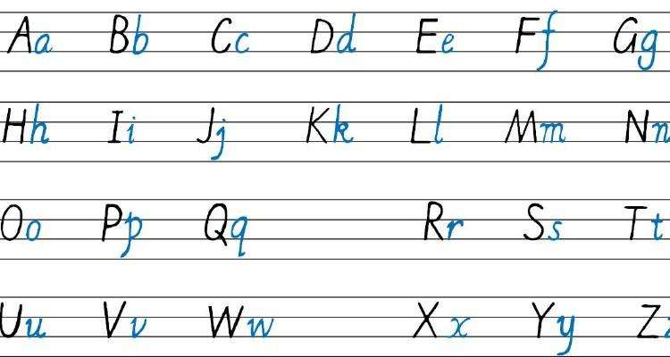 26字母表带中文图片