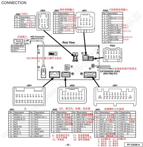 汽车音响cd机接线说明