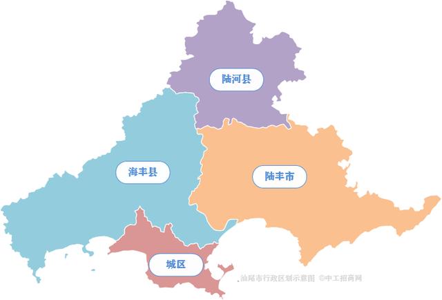 广东21个地级市行政区划图(2021)
