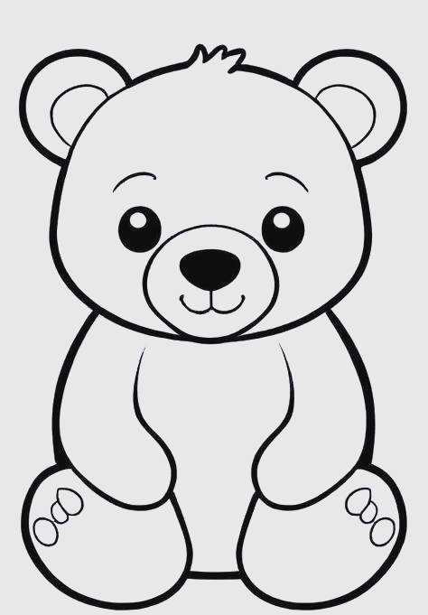 多款可爱小熊简笔画与涂色技巧详解