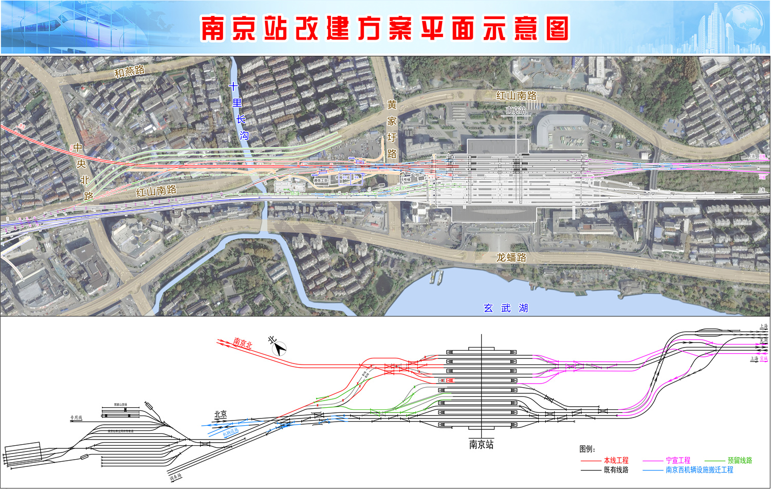 上元门铁路过江通道图片