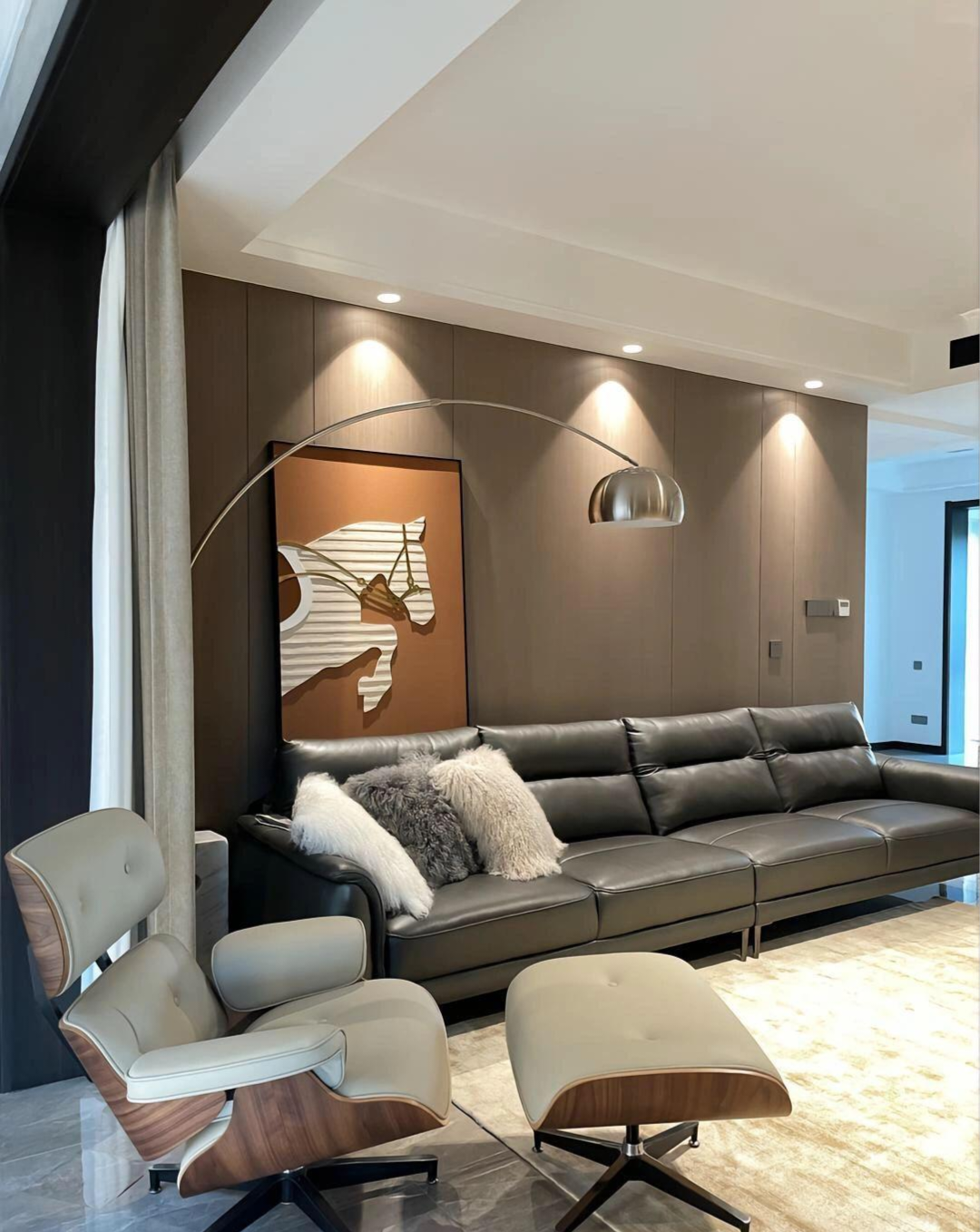 9種，客廳護墻板設計案例，提升家裝顏值。