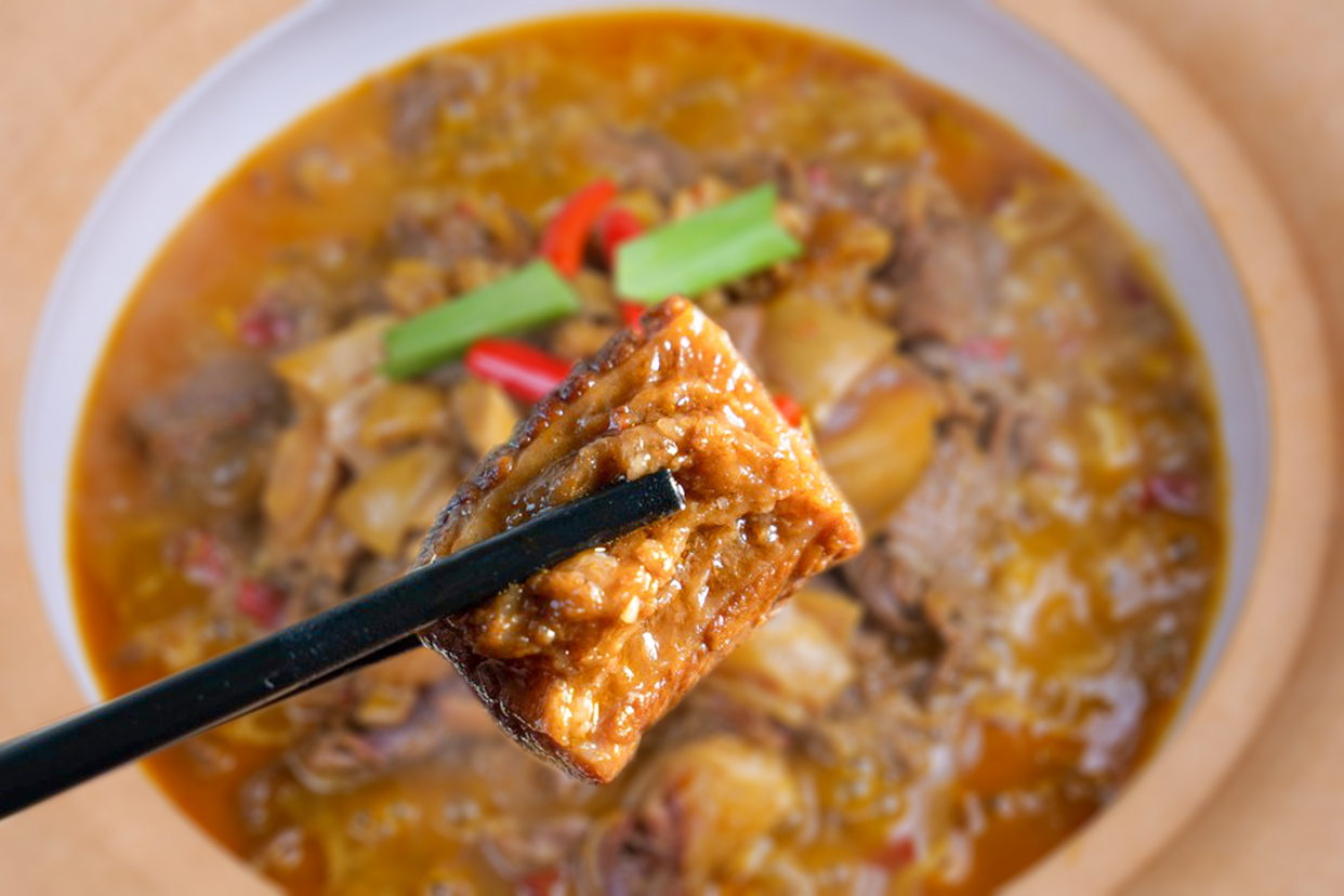 湖南益阳什么味?是热辣喷香的兰溪牛杂味!