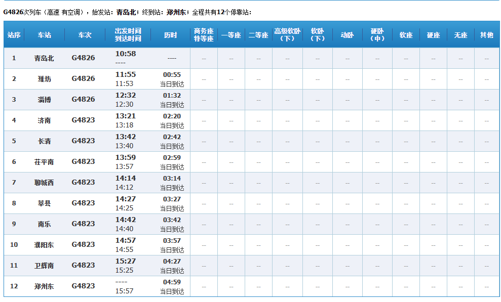 12306查询时刻表图片