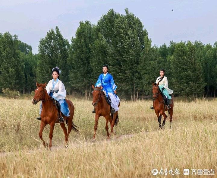 骑着高头大马图片