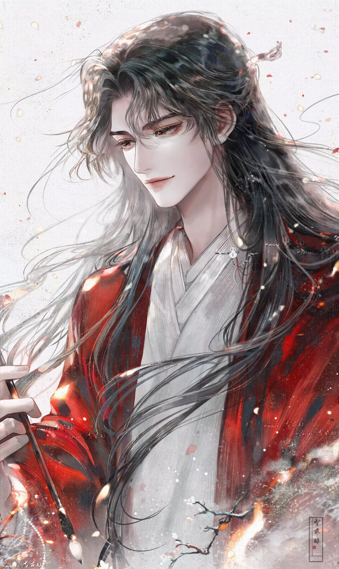 古风美男壁纸头像|回首来路三千,一晃数载流年