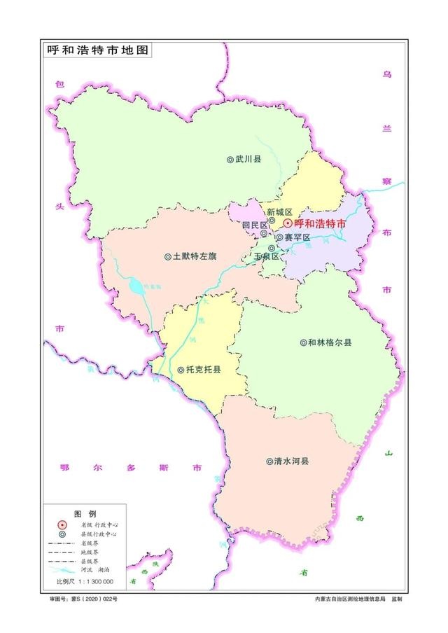 最新版!乌兰察布市标准地图正式发布