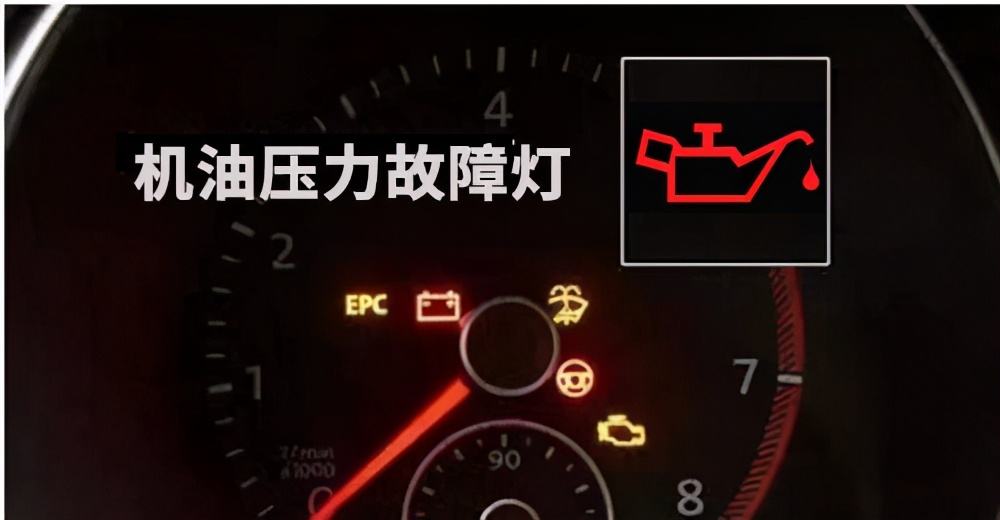 汽车机油报警标志图片