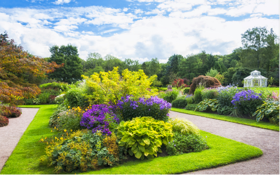 单面观赏花境/ 双面观赏花境/ 对应式花境