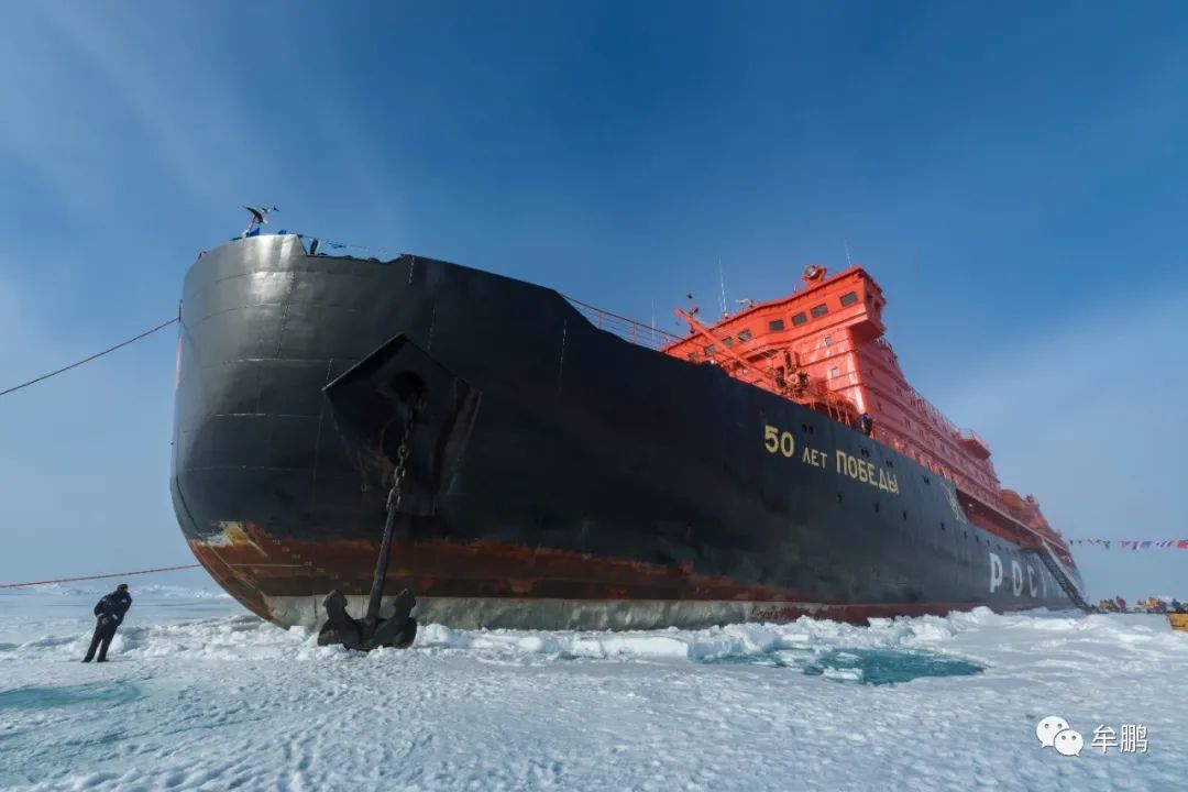 去北极极点唯一的交通工具,50年胜利号核动力破冰船