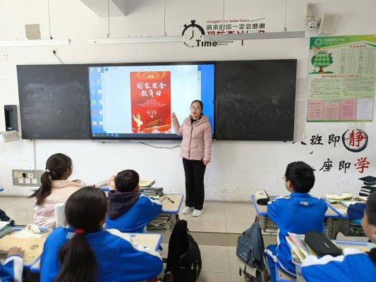 淄博博山白塔镇中心学校开展国家安全主题宣传教育活动