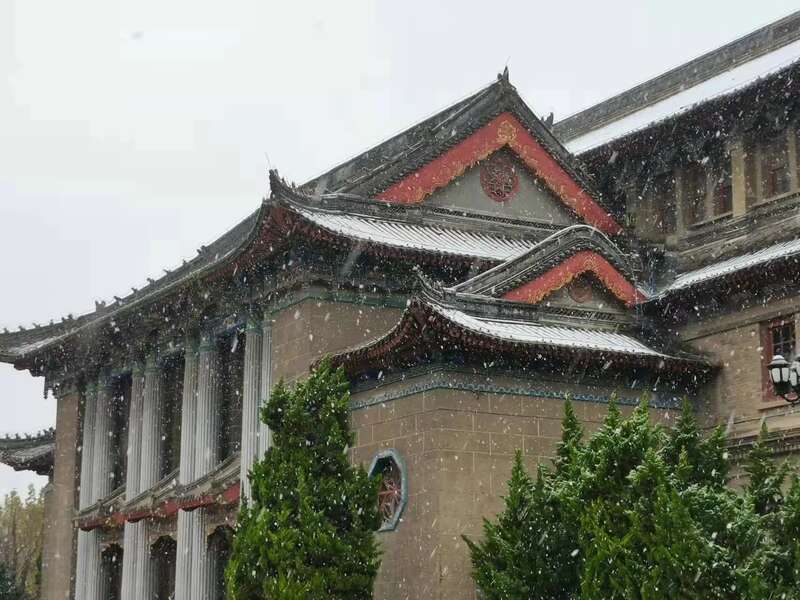 青年眼|河南大学校园雪景