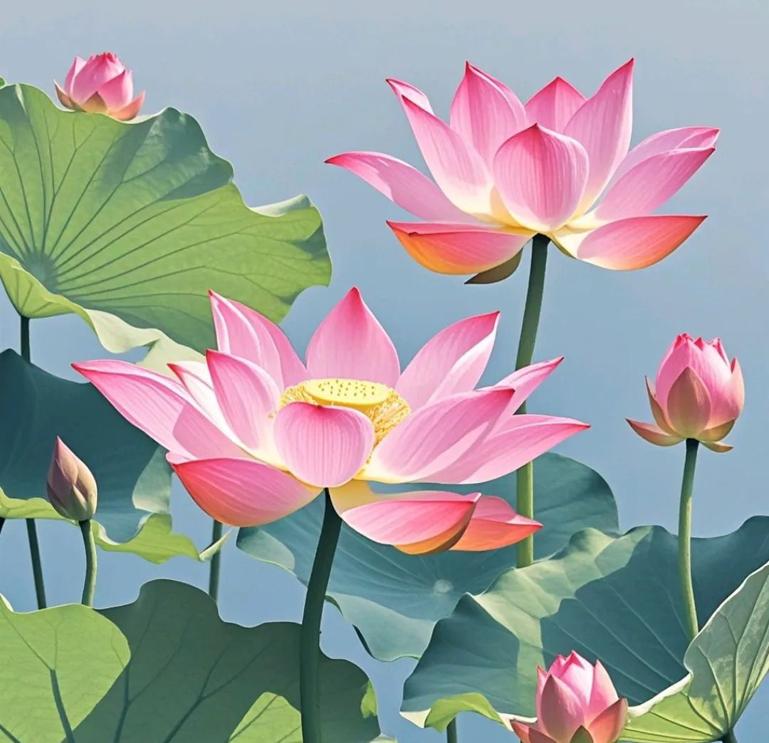 寓意吉祥的荷花图片,适合追求简约与纯净的微信头像选择