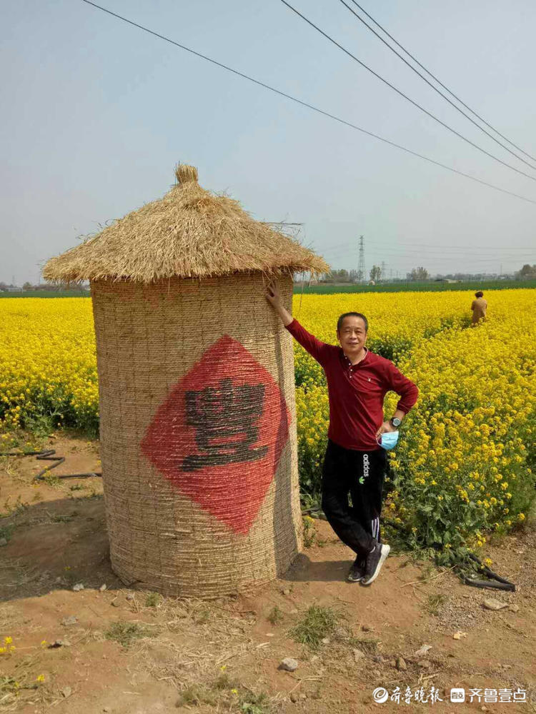 济南章丘平陵古城油菜花缤纷绽放,浓郁花香惹人醉
