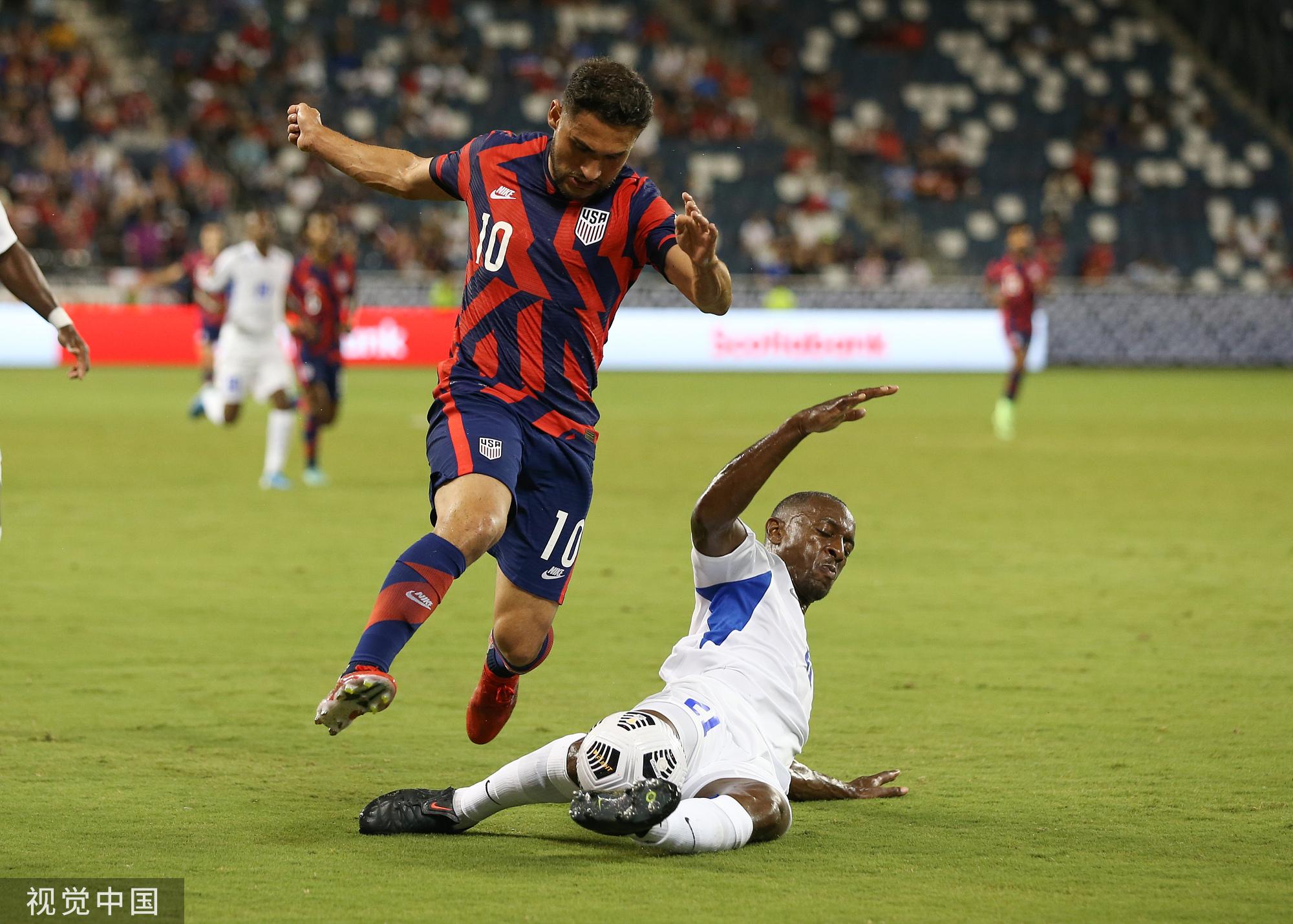2021美金杯小组赛b组第二轮:美国6-1马提尼克