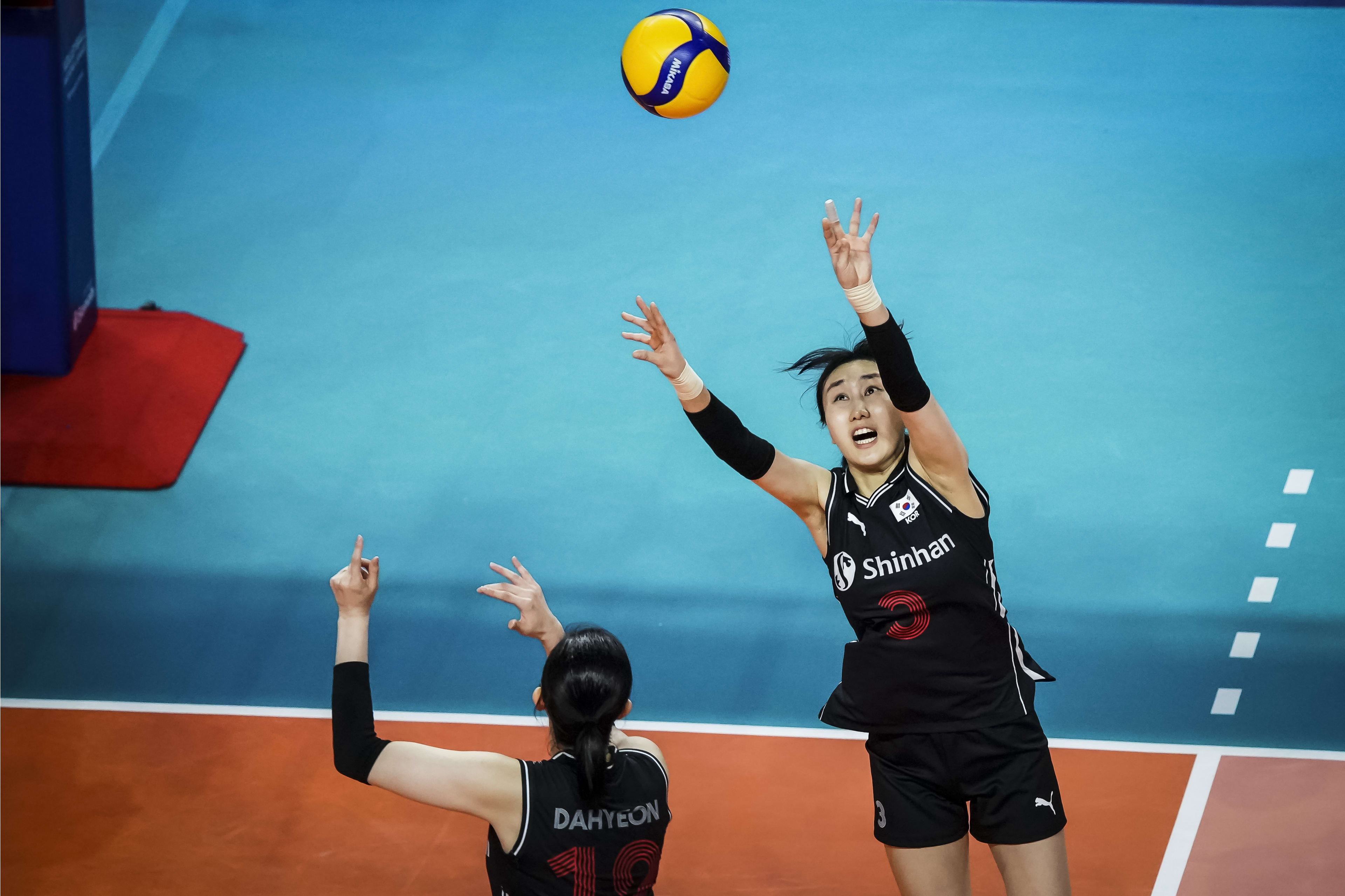 韩国女排倒数第一!2场球只有1局得分过20,巴黎奥运周期率先掉队