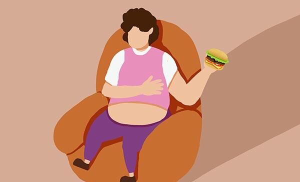 就是吃得多动得少,热量收支不平衡,囤积起来的热量就会慢慢转化成脂肪