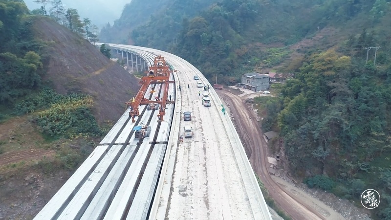 昭乐高速青水段建设取得重大突破