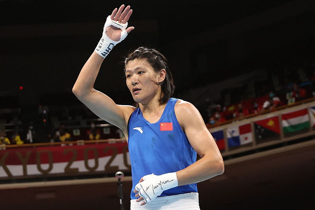 挺进决赛!中国拳击选手谷红战胜美国选手