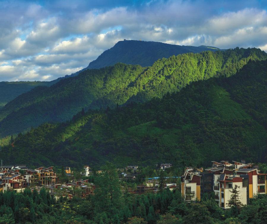 洪雅黑山村图片