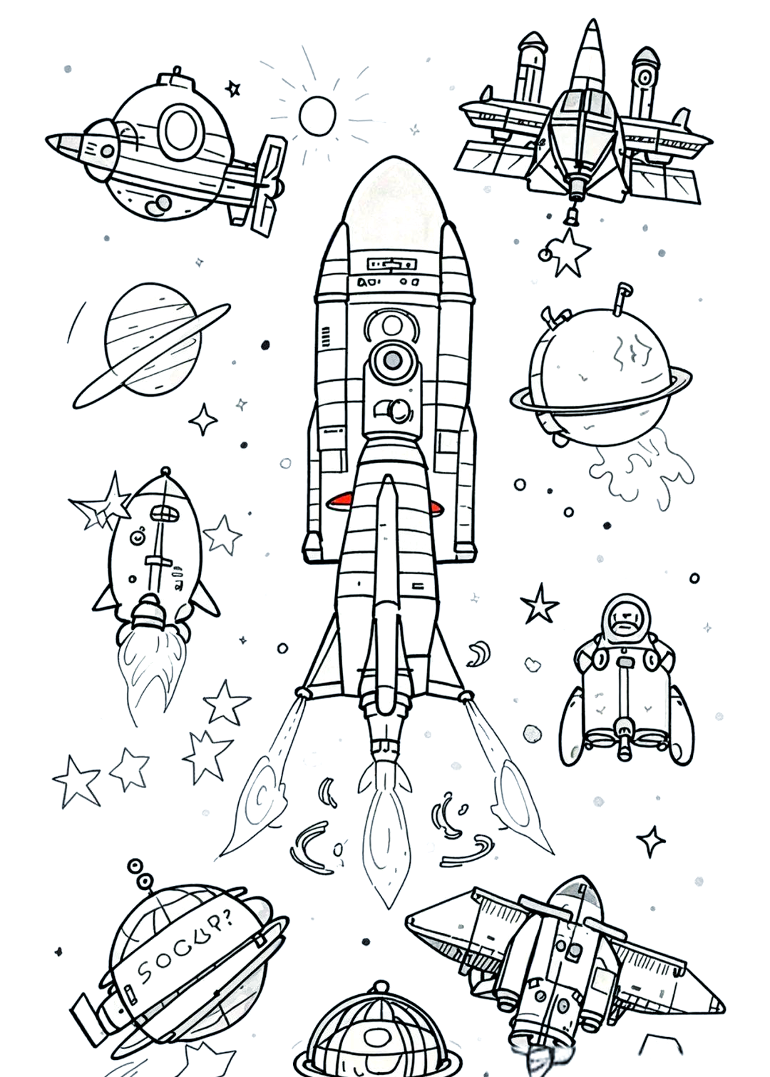 多款太空科技绘画作品,探索未来宇宙探索之旅