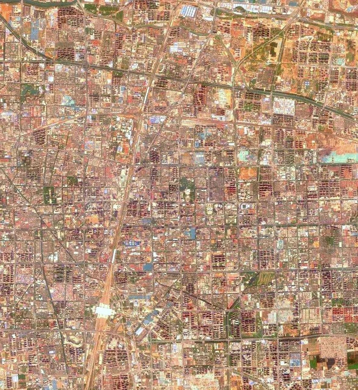 河北石家庄市最近卫星影像图(4.