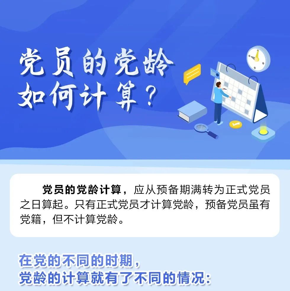 不同时期,特殊情况……党员的党龄应该怎么算?