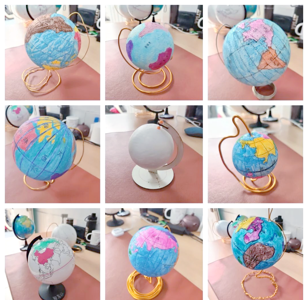 绵外初中部地理学科活动:制作简易地球仪,普及地理知识