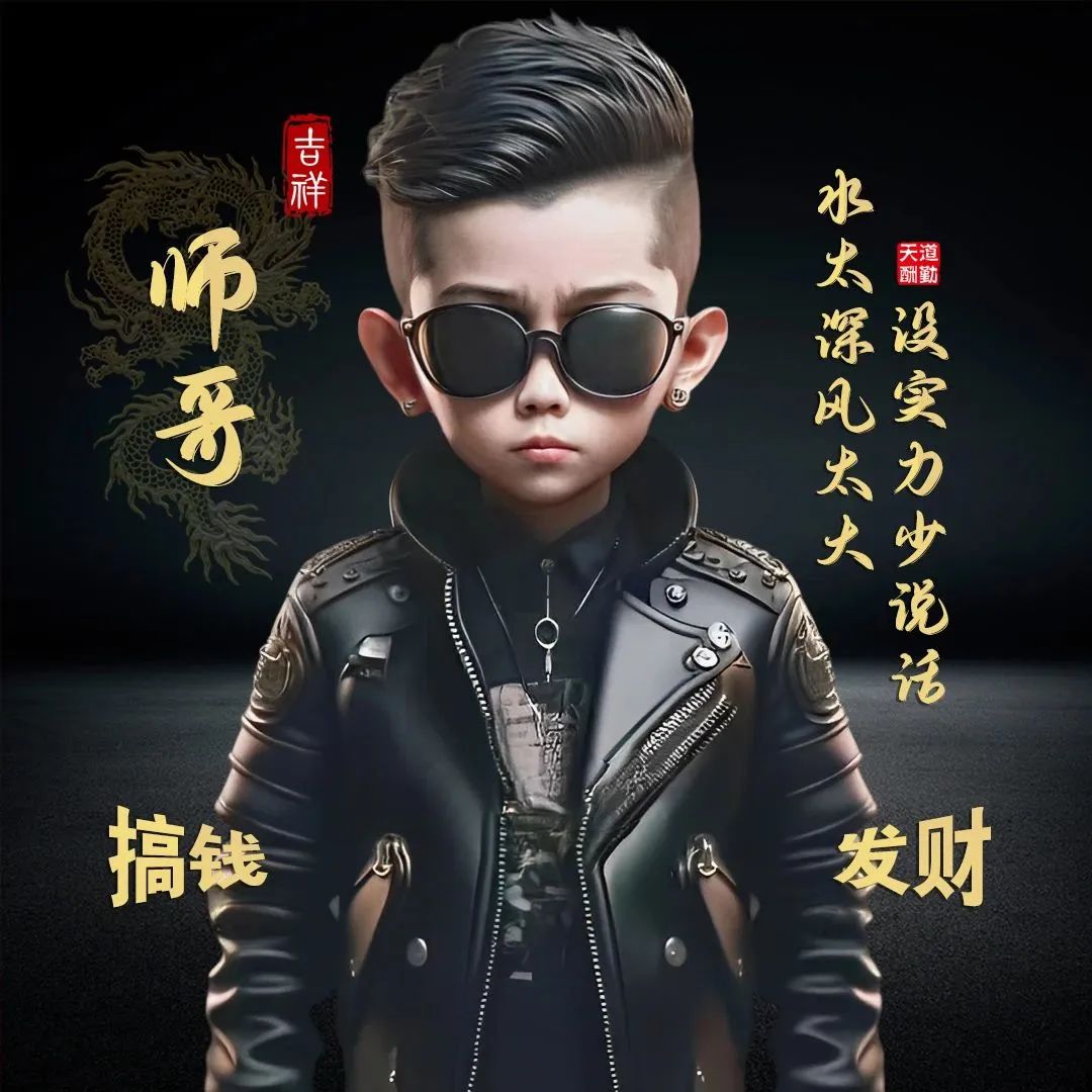 适合帅哥的微信头像,戴墨镜的霸气小帅哥哥