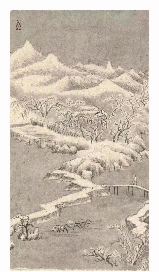 山水画家山东理工大学张弓长作品欣赏