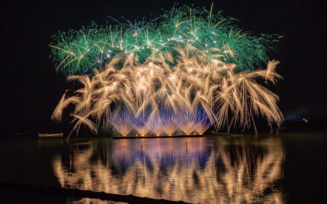 2020太湖鼋头渚中秋小型低空水上烟花秀,点亮醉美夜太湖