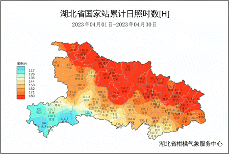 湖北省4月柑橘氣象條件及影響分析